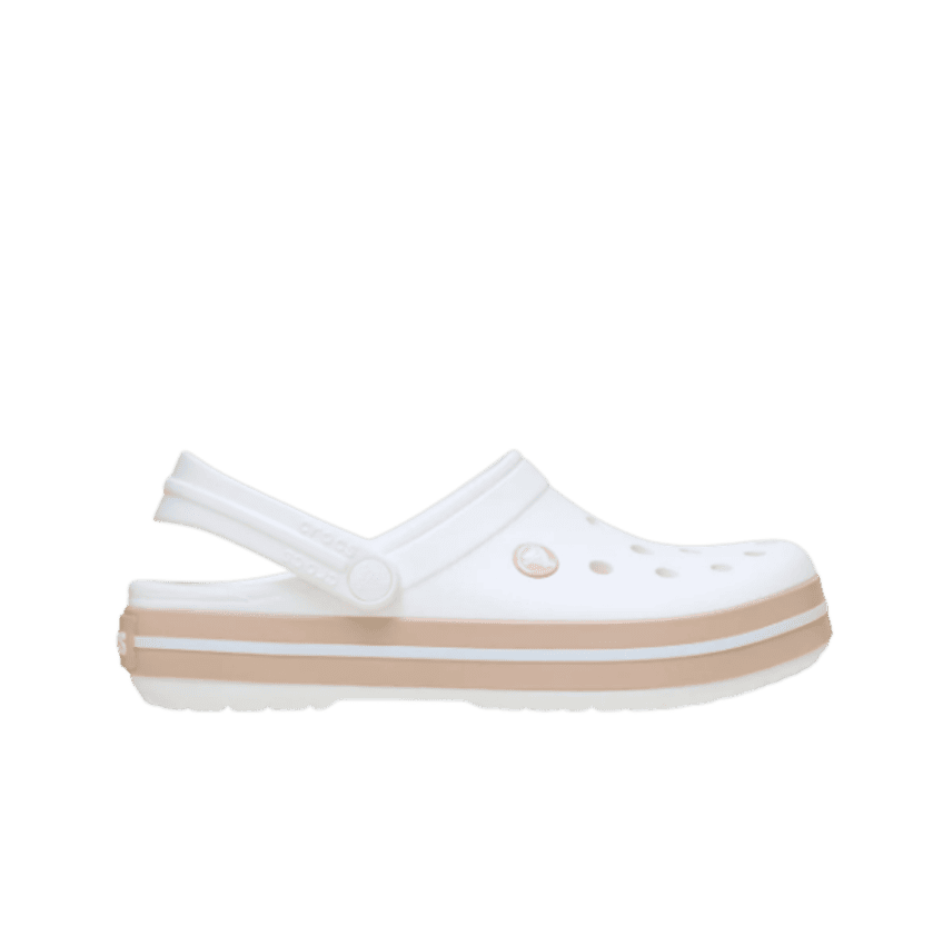 CROCBAND WHITE PINK CARAMEL