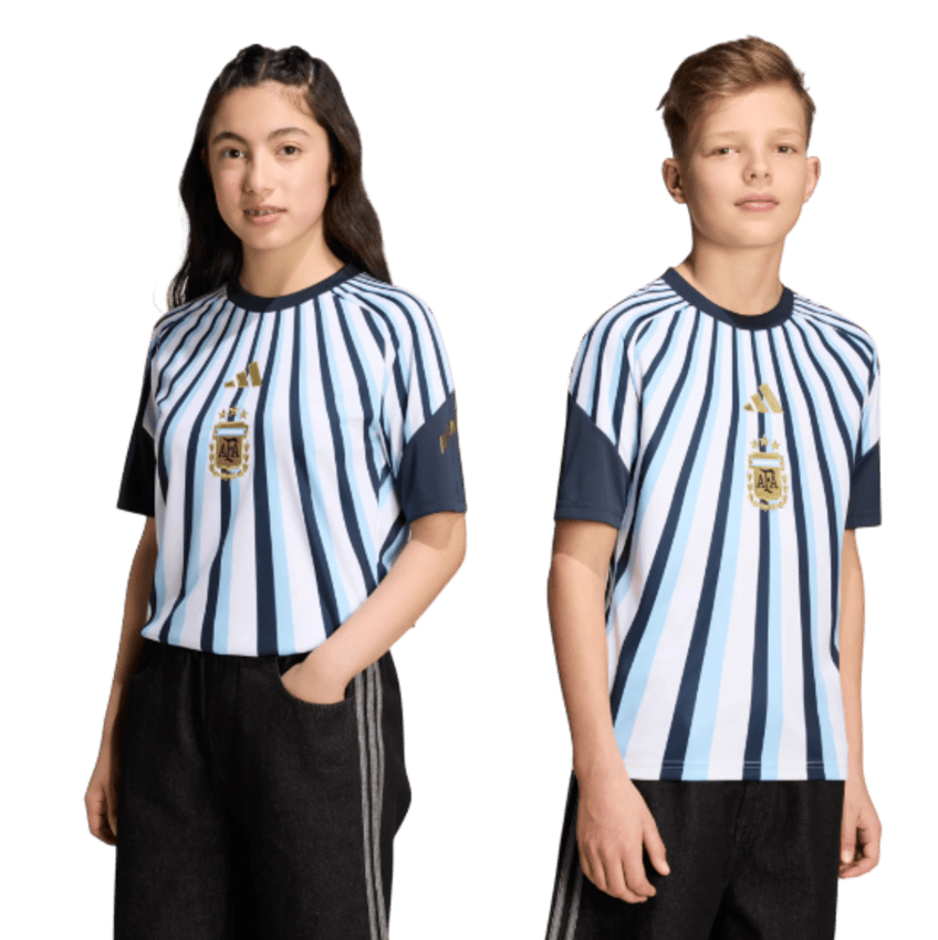 CAMISETA TITULAR PREPARTIDO SELECCION ARGENTINA 26 NINOS