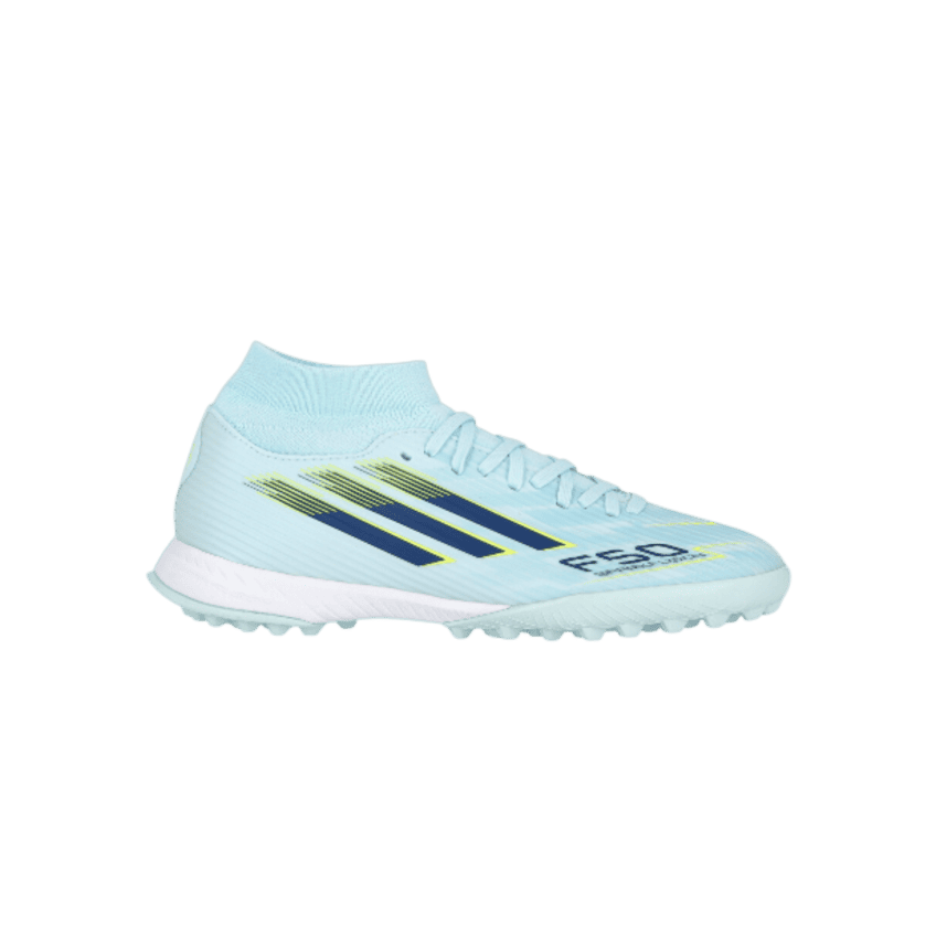 BOTINES F50 SPARKFUSION LEAGUE CANA MEDIA PASTO SINTETICO PARA MUJER